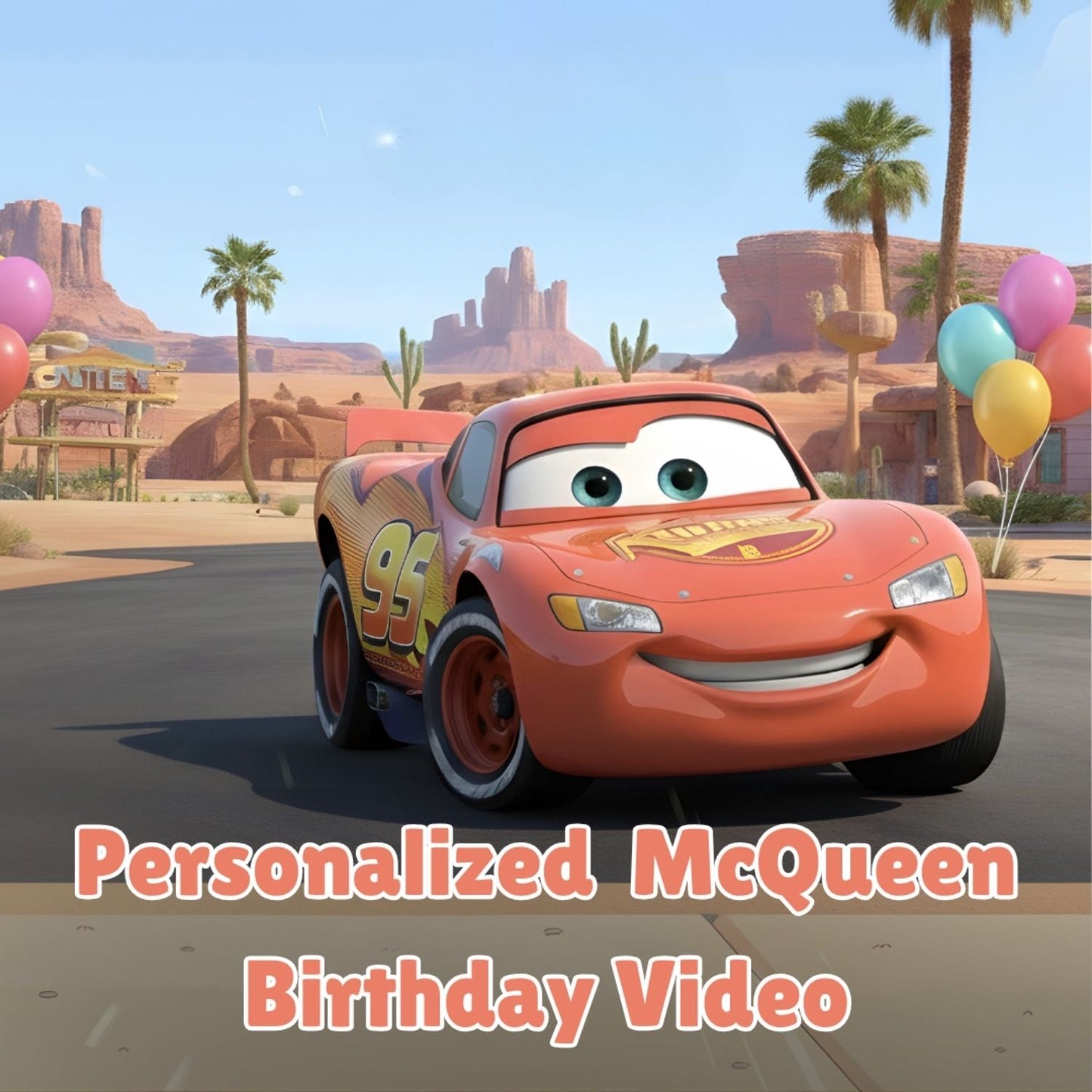 Personalized Lightning McQueen Birthday video