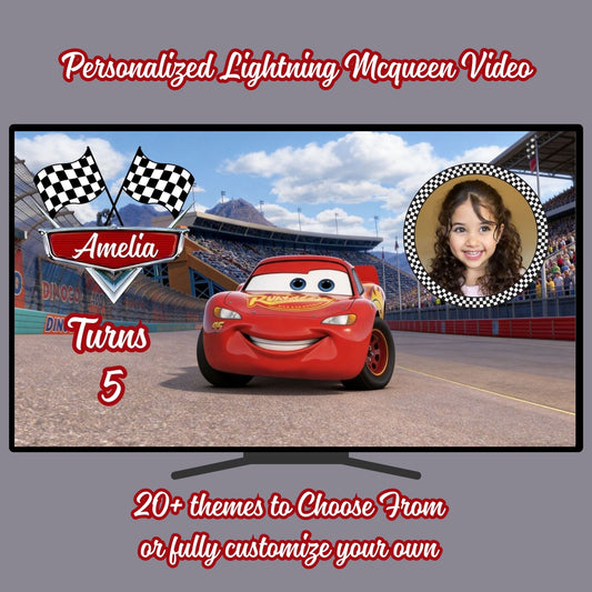 Personalized Lightning McQueen video