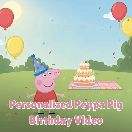 Personalized Peppa Pig Birthday Video